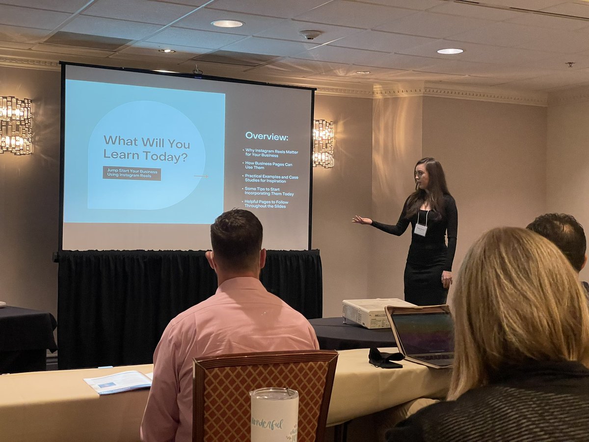 PRSAsandiego's tweet photo. Next up, we’re sitting in on “Jump Start Your Business Using Instagram Reels” with @delanidenton from @adlavamarketing. #prsawdc #wdc2021 #prmatters https://t.co/4N7xsj8Oqj