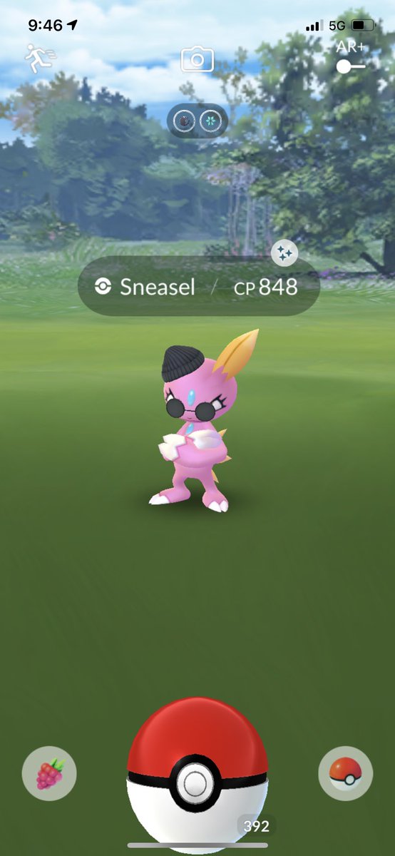 Torri479's tweet photo. I can not even begin to tell you how much I have worked on getting this shiny. It’s been everyday with a minimum of 3 hours of constant searching research and raiding. This morning the magic happened! #shinypokemon #shinysneasel #pokemongo #researchtasks https://t.co/7KdbxSGwSt