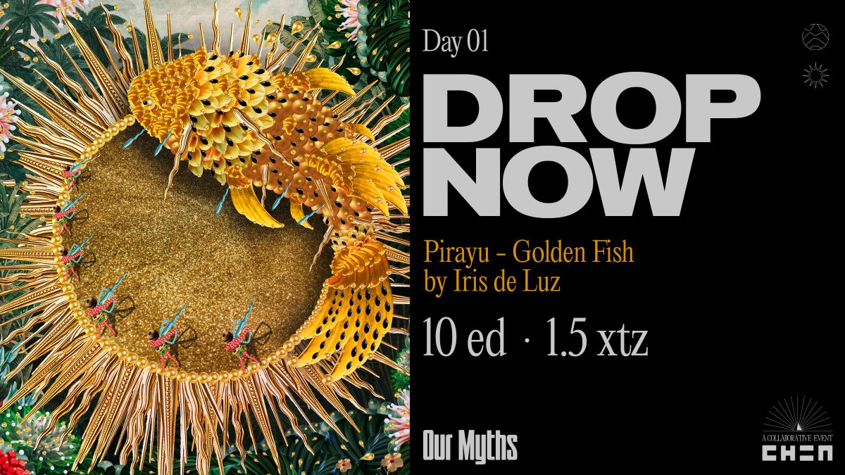 Pirayu - Golden Fish /by <a href="/Irisdeluz1/">💎 Irisdeluz</a> 

Guaraní legend of the Argentine littoral

Complete piece here:
hicetnunc.xyz/objkt/364922
objkt.com/asset/hicetnun…

<a href="/hicetnunc2000/">h</a> @onhicetnunc #OurMythsOnHEN
