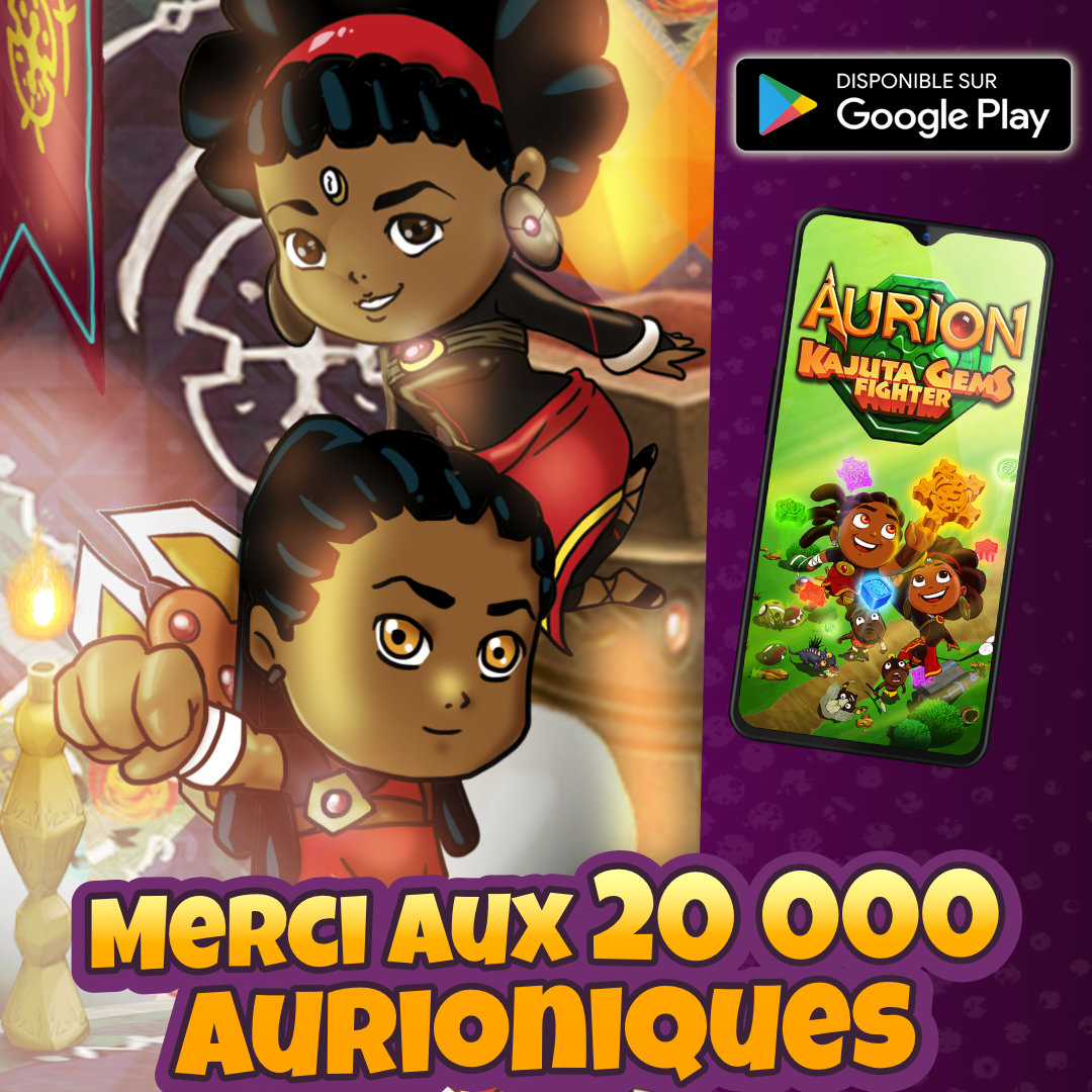 Aurion a franchi ce week-end la barre des 20 000 téléchargements sur Playstore 🎉🎉🎉

Toujours avec une note de plus de 4/5. ✨✨

Notre communauté d'Aurionique s'agrandit. Venez aussi jouer au jeu le plus FUN et DÉFOULANT d'Afrique
play.google.com/store/apps/det…

#jeuxvideo #Afrique