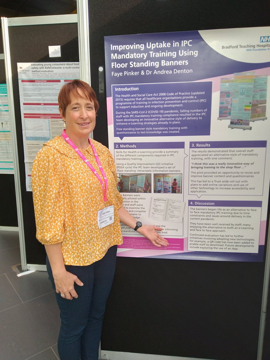 Improving uptake in IPC mandatory training using floor standing  banners. Poster presentation #IP2021. Many thanks to Faye @BTHControlteam and <a href="/EADents/">Dr Andrea Denton</a> for all your hard work! Knowledge is power 👍