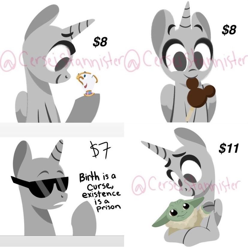 EthereanUnicorn's tweet photo. Reopening chibi commissions/ych’s again to save up some money! The information and choices are in the pictures below! Dm me if interested!
#mlp #mylittlepony #ych #chibi #commissionsopen #mlpoc https://t.co/AZjPLHaOnP