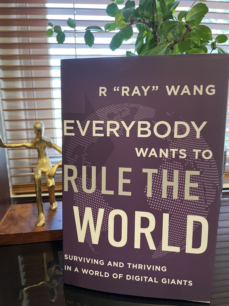 Finally, it is here, the book everyone has been talking about #EverybodyWantsToRuleTheWorld by ⁦<a href="/rwang0/">R “Ray” Wang 王瑞光 #Cupertino #AI #Energy R.NFT</a>⁩