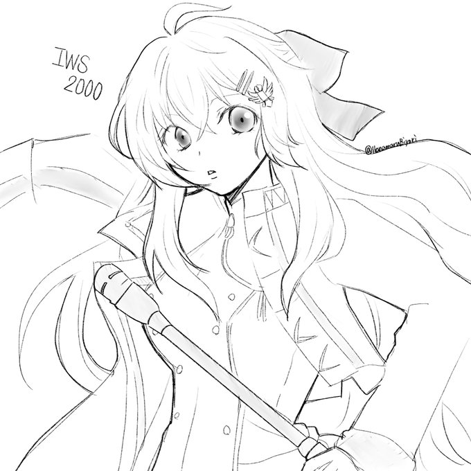 本日、突発的に落書きしたくなったお人形さんは、IWS2000さん!
 #ドルフロ 