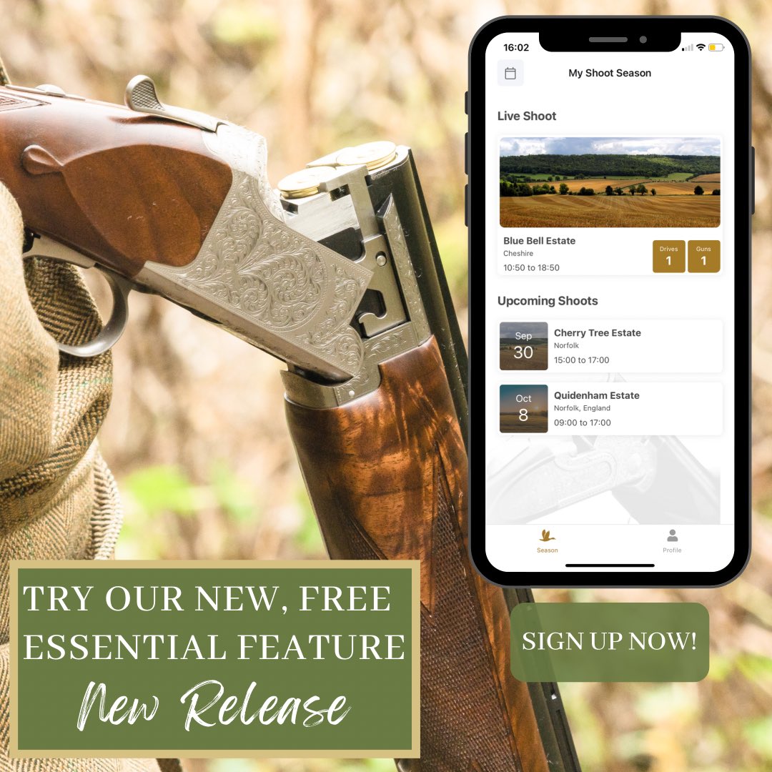 NatureCheckApp's tweet image. The wait is finally over! 
We are excited to announce the launch of our new FREE Shoot Day Management Software - MeritNatureCheck Essential and TheGunApp! 

Register here to sign up: naturecheck.meritcheck.co.uk/users/sign_in 

#shoot #shootdays #gameshooting #clayshooting #NewRelease