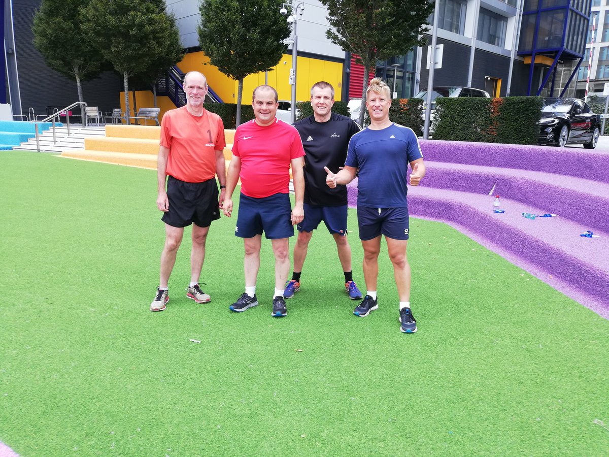 Four of the best in @I_Q_London workplace #lunchtime #workout today, brilliant session, well done gentlemen 💪🏾 <a href="/OurParksUK/">Our Parks</a> #employeewellbeing #getfit