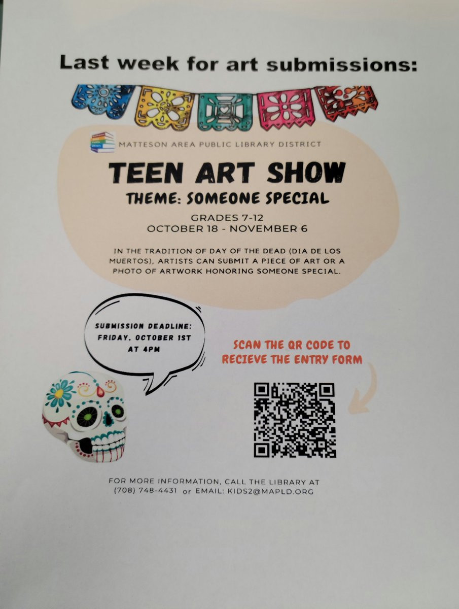 Bernie28312553's tweet photo. Teen Art Show through the Matteson Public Library. 
@RichTownshipHS 
@DrJohnnieThomas 
@stephenb1911 
@PrincipalVarn https://t.co/lNYyWoRuBh