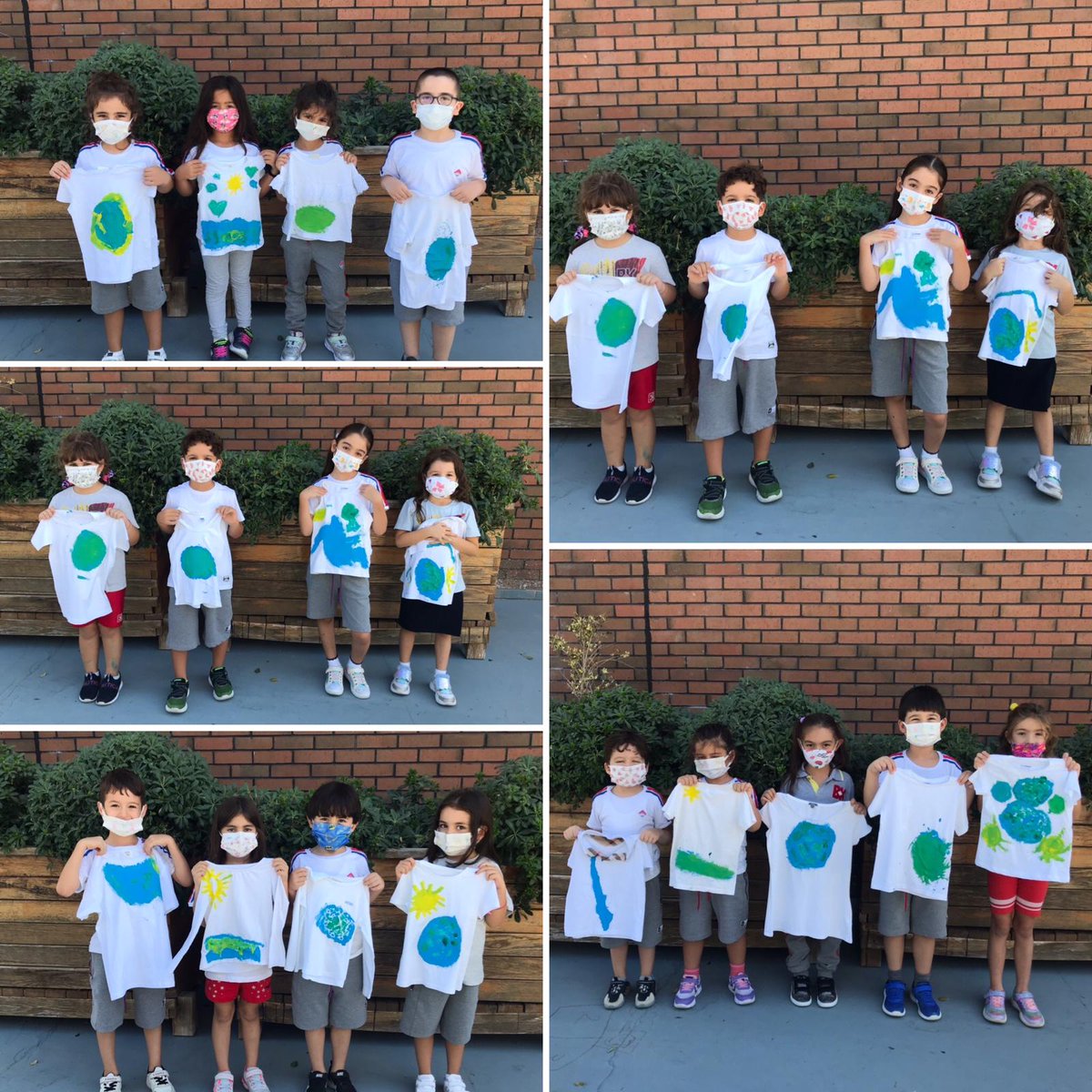 🌿Doğaya duyarlı, farkındalık sahibi bireyler yetiştirmek bizim elimizde.🙇‍♀️İklim krizinin farkındayız ve bu duruma duyarlılığımızı kendi boyamalarımızı yaptığımız tshirtler ile gösterdik. 🌏🌊🌈#iklimkoruyucuları #iklimkrizi <a href="/delibas_esin/">Esin Aras</a> <a href="/tunaomer1973/">Ömer TUNA</a> @KADlRSARl <a href="/HUSEYiNSARI07/">Hüseyin Sarı</a>