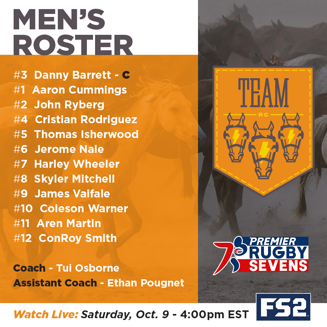 Introducing the official men's roster for <a href="/teampr7s/">The Texas Team</a> in our Inaugural Championship! #GoTeam 🐎 🐎