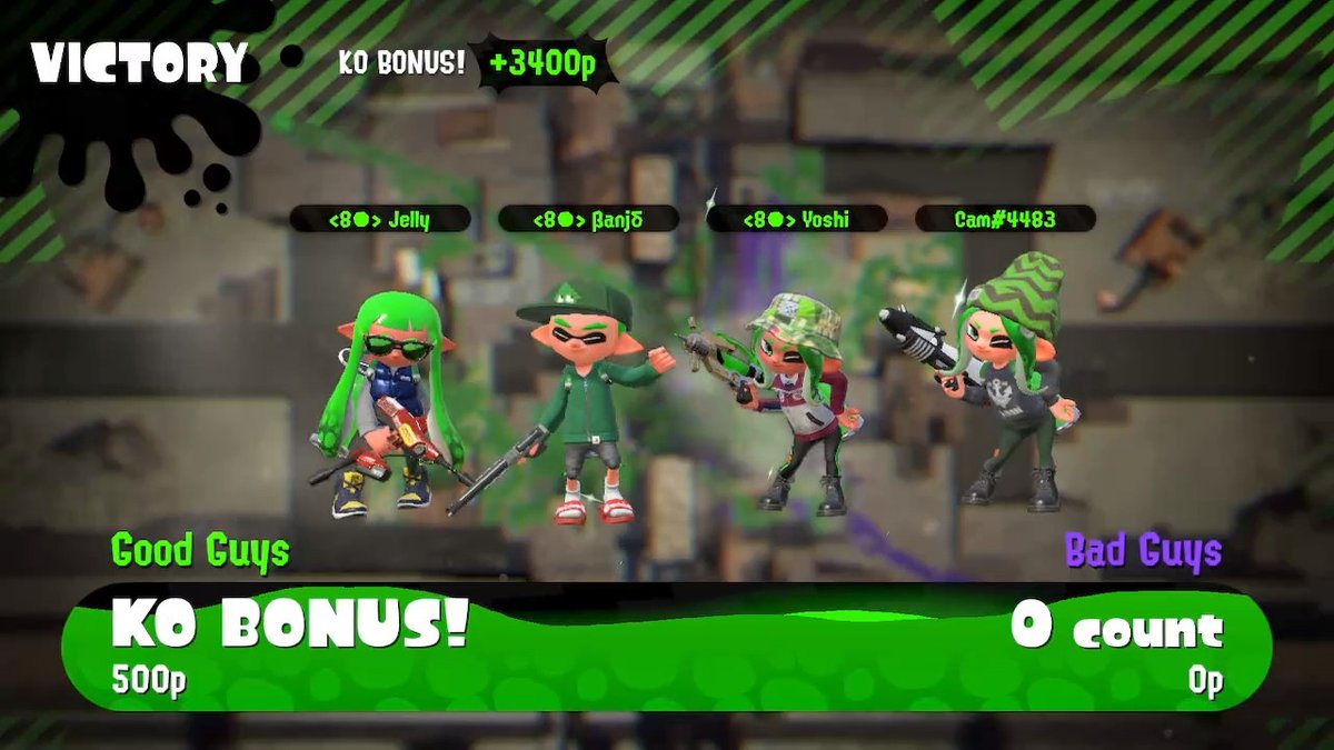 Haran_Banjo_Spl's tweet photo. Was amazing playing #superjump with you guys!! @splball #Splatoon2 #NintendoSwitch https://t.co/TtYlQFpm8n