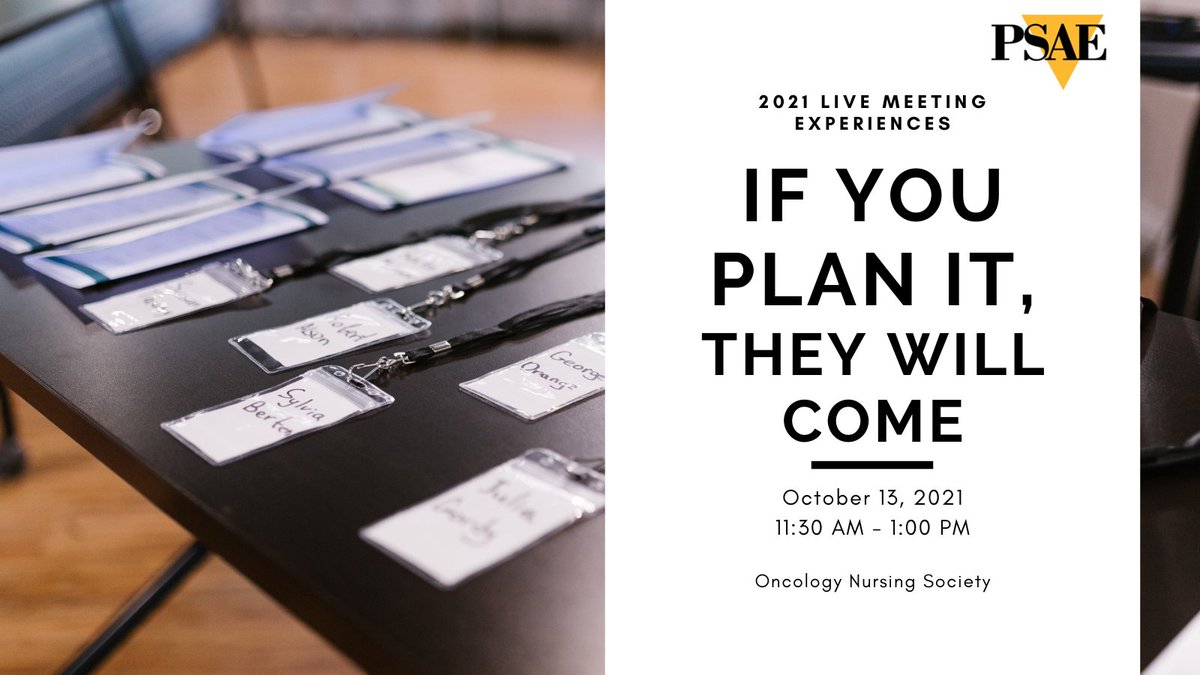 PghSAE's tweet photo. If You Plan It, They Will Come - 2021 Live Meeting Experiences  https://t.co/Dl5oD2YlsX https://t.co/oSBYLVR3Ca