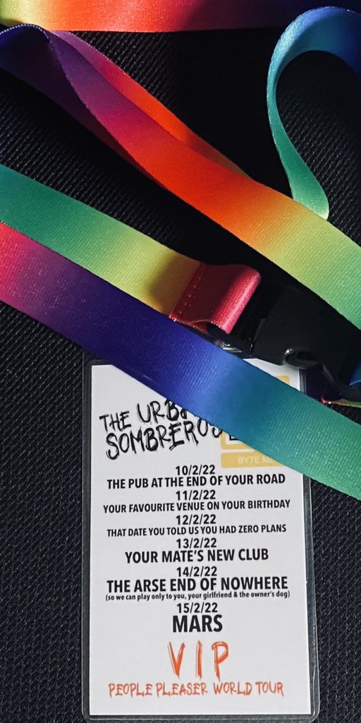 “You never know where we'll be found.
So you'd better get ready,
We may be comin' to your town”.

#peoplepleasers #ontour #worldtour #tourtourtour #lovelivemusic #occupymars #VIP