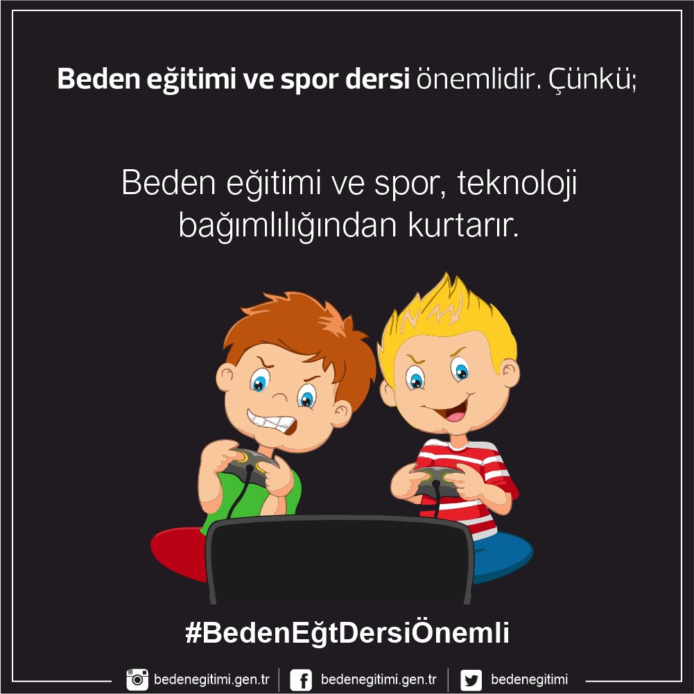 Beden Eğitimi ve Spor dersi önemlidir. Çünkü çağımızın hastalığı olan teknoloji bağımlılığından kurtarır.

#BedenEğtDersiÖnemli 
<a href="/tcbestepe/">T.C. Cumhurbaşkanlığı</a> <a href="/tcmeb/">Millî Eğitim Bakanlığı</a> <a href="/gencliksporbak/">Gençlik ve Spor Bakanlığı 🇹🇷</a> <a href="/kasapoglu/">Dr. Mehmet Kasapoğlu</a> <a href="/fahrettinaltun/">Fahrettin Altun</a>