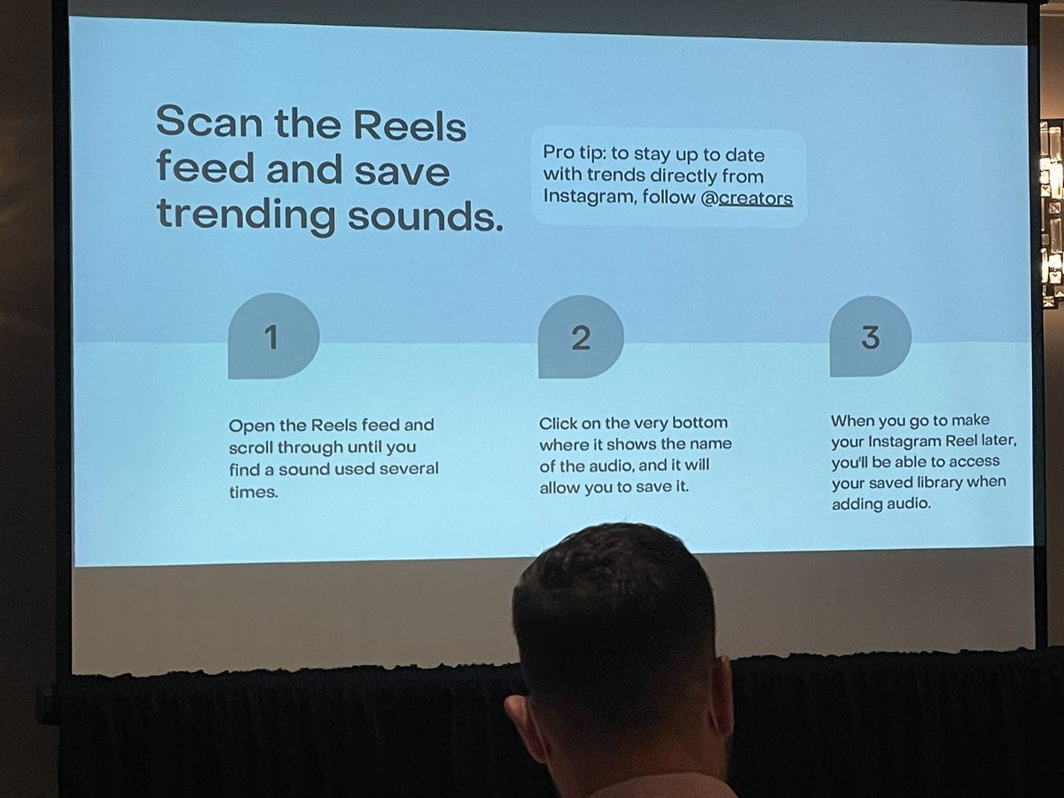 #DYK you can scan Reels and save trending sounds? Follow these three steps to capture sounds that are sure to increase your engagement on Instagram Reels and give them flair! #prmatters #prsawdc #wdc2021
