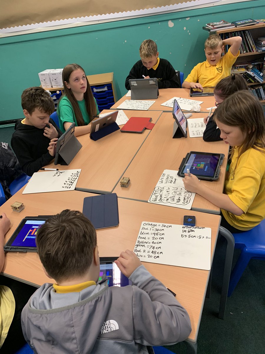StSerfsPS's tweet photo. Measurement stations during #MathsWeekScot in P7 today ๐งฎโโโ๏ธโ @sumdog @mathsweekscot #mathsframe https://t.co/jnjOfJP8GR