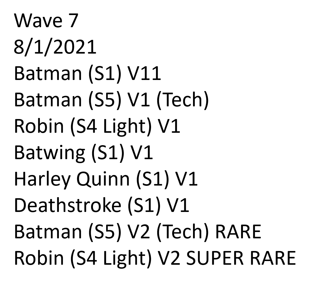 DCSpinMaster's tweet photo. This wave was due out in August and we're already at the end of September. This is only speculation but this could be due to the major shipping delays plaguing plenty of other companies right now. Even Hasbro has stated that they're a quarter behind. https://t.co/6k7Q42cdC2