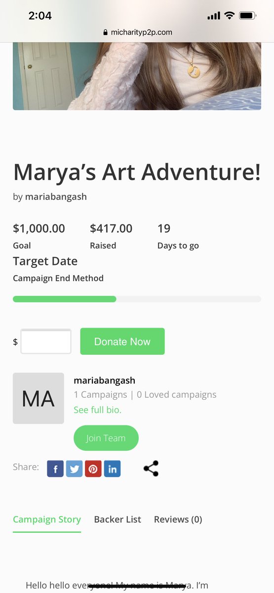 maryaaaa_b's tweet photo. Alhamdulilah Iโm almost at the halfway mark for my #Move4Smile campaign @smilecanadaorg ! Iโm raising money for racialized children and youth w/disabilities, incl new immigrant and refugee families
Please consider donating: https://t.co/FpUSSlZAEn
May Allah reward you๐ฅบ๐ https://t.co/b6atdurxBL