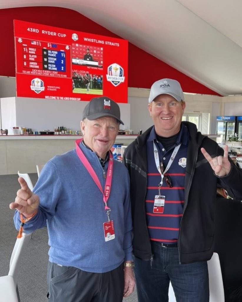 CheneyGroup's tweet photo. We are all reminiscing over Jeff and Dana’s trip to the Ryder Cup last week! 🤩 Can’t wait to see some golf matches right here in #frisco !! ⛳️
•
•
•
#rydercup #pgachampionship #pgaofamerica #pgafrisco #golf #friscotx #friscogolf #golfexperts #golfhomes #tomkite https://t.co/9O50GwUzPP