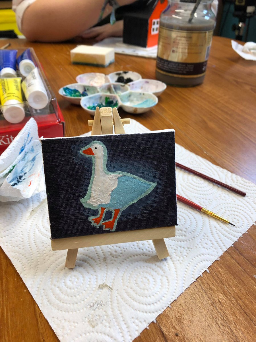 Spooky Season was upon us in last Sunday's Art Workshop! From a Halloween birdhouse, to a ghastly goose-t 👻 

Our art workshops continue every Sunday from 12:30pm! 

#stockport #youngpeople #art #mentalhealth