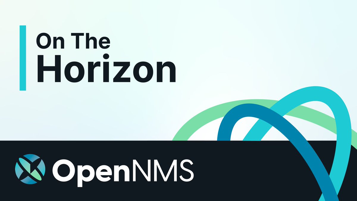 opennms's tweet image. OpenNMS On the Horizon - Config Management, Docs, Karaf, SNMP Metadata, Minion, JMS, Twin API, ReST, Vue, Geomaps, Flows hubs.ly/H0Yd9gB0
#opennms #opennmsOnTheHorizon
