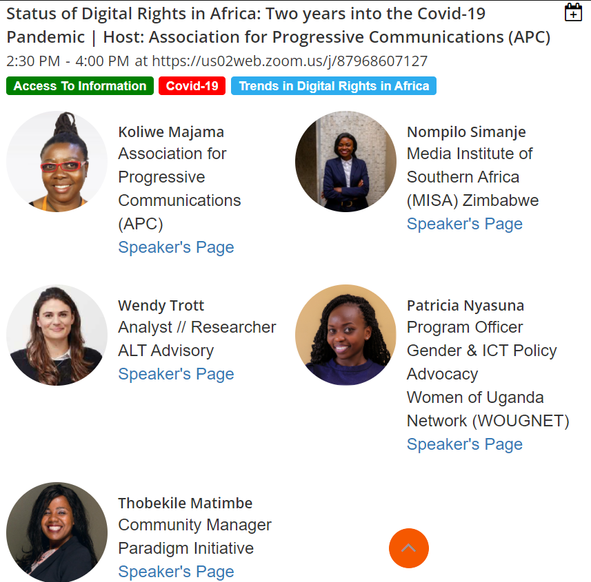 Join the .<a href="/AfricaNetRights/">African Declaration on Internet Rights & Freedoms</a> Coalition tomorrow at #FIFAfrica21 in a session, Status of Digital Rights in Africa: Two years into the Covid-19 Pandemic. To register for the forum follow link : bit.ly/39Hc03H