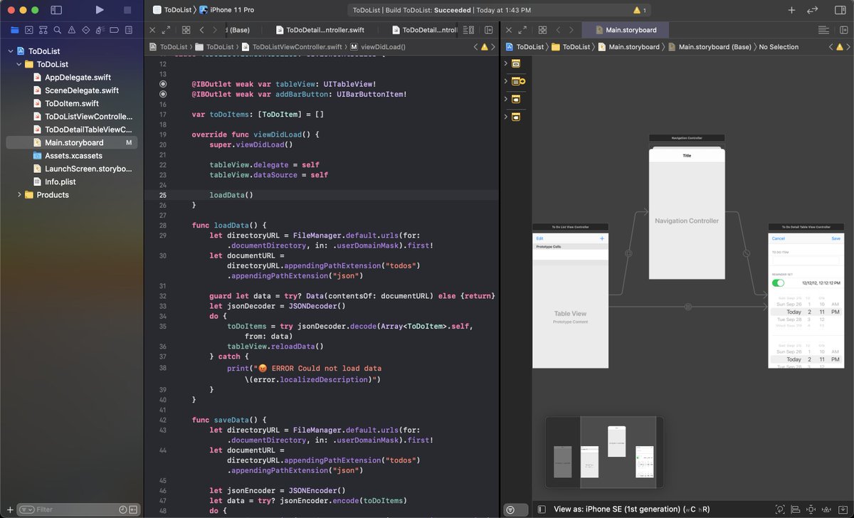 chlochen18's tweet photo. A sneak peak into my To Do List app, using Table View and multiple View Controllers 😎 @gallaugher #BCSwift #iOSCodeCrush https://t.co/VPW5ydOQsc