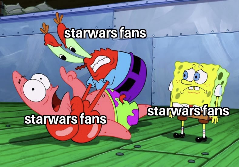 SWCultureLive's tweet image. #StarWars Fandom in one photo: