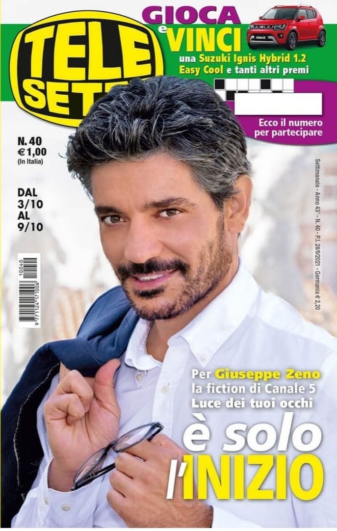 banijaystudios's tweet photo. Su Telesette domani in edicola la copertina dedicata a #GiuseppeZeno, protagonista con #AnnaValle di #LuceDeiTuoiOcchi
Mercoledì in prima serata su #canale5
#MyBallerina #LDTO #29settembre
Regia @GmFabrizio https://t.co/Evoyv7ANcq