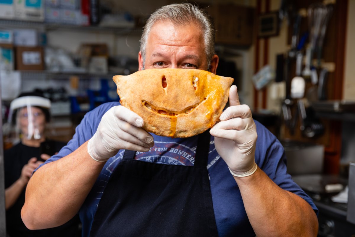 WeArePizzaMia's tweet photo. Pictured: The team behind your favorite calzones. https://t.co/r2zV09tsUc