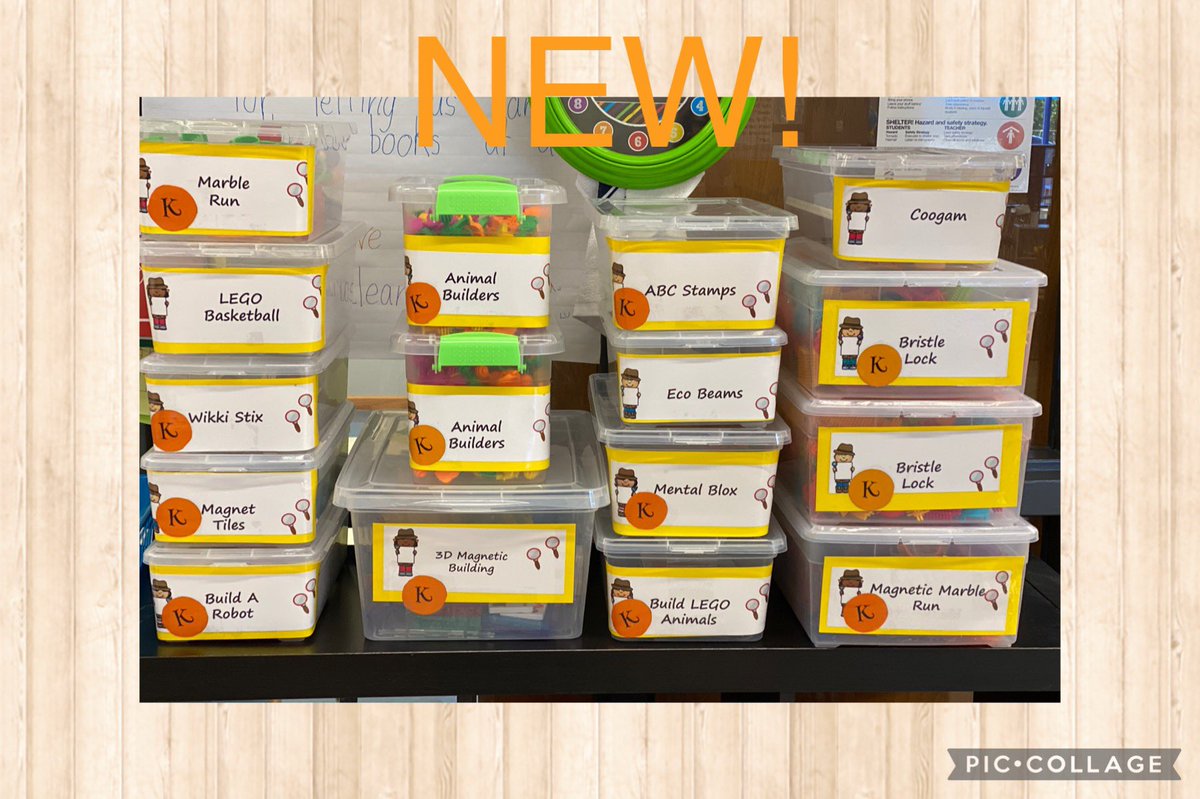 librarian9969's tweet photo. 16 new Investigation Stations. The kids are going to love them. @Donald_ES @LewisvilleISD #LISDLandT #LISDLib #librarycenters #STEMLibrarian #needmoreroom https://t.co/gDL3Ah96aA