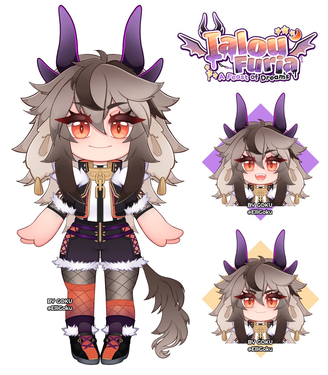 Chibi-model for a cute demon 
<a href="/AFeastOfDreams/">Ｉａｌｏｕ</a>
 
I'm looking forward to her debut 💞
#vtuber