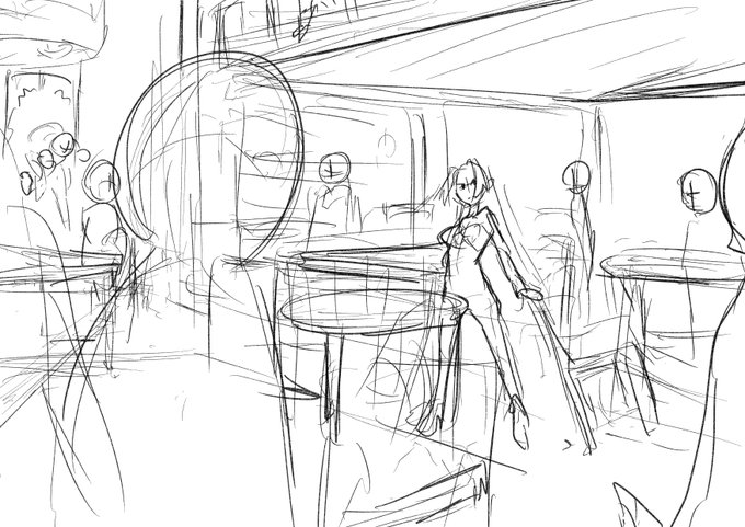 スカサハチャイナで描きたいシチュエーション(イメージはジャッキー映画の序盤中盤にある屋内の大人数バトル) 