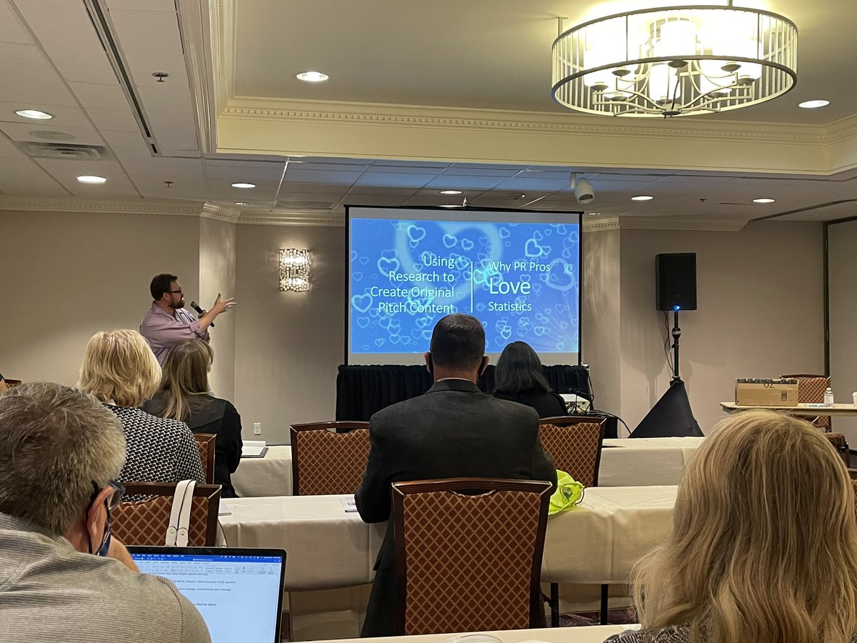 PRSAsandiego's tweet photo. Hearing from Matt Seltzer, CEO at @S2Research on “Using Research to Create Original Content to Pitch for Clients.” #prsawdc #prmatters #wdc2021 #dataforthewin https://t.co/goT7YUWduw