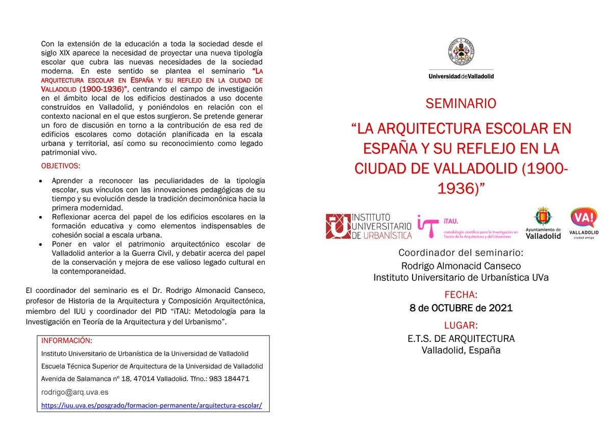 ro_almonacid's tweet photo. Estamos "cocinando" esto para dentro de 2 viernes en el @IUU_UVa...

Si estáis interesados podéis asistir presencialmente en la @ETSAValladolid (con certif. asistencia) o por el canal de YouTube del I.U.U.

+info: https://t.co/Z5U2VVHWNJ

Se agradece RT. 🙃
PID #iTAU / #iTAU3 https://t.co/2iPx68EedW