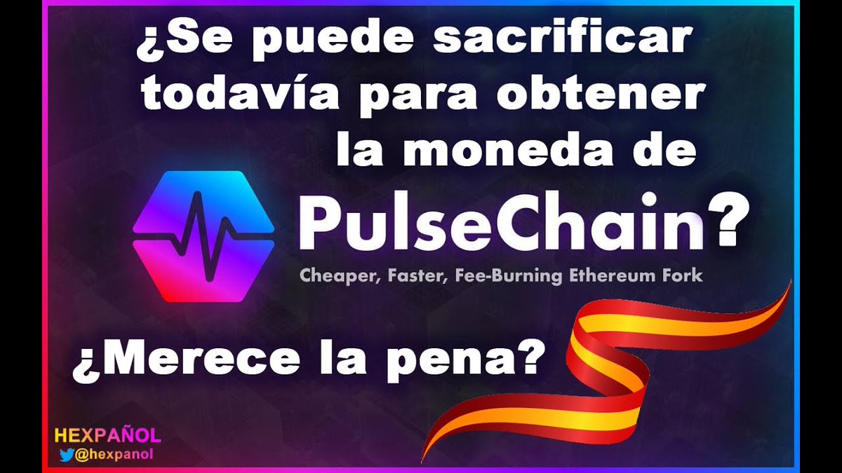HEXstreamers's tweet photo. IN HEXPANISH is live! @hexpanol

"¿Se puede sacrificar todavía para obtener Pulse? ¿Merece la pena?" #HEX #Crypto #BTC #ETH #DeFi #PassiveIncome

YOUTUBE: https://t.co/CZ5NoBZZak https://t.co/zdjex6e2o9