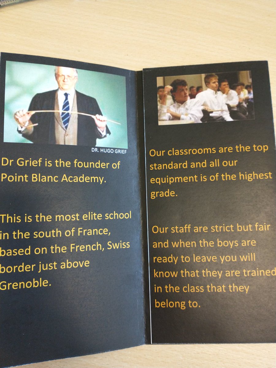 OakgroveEnglish's tweet photo. Meanwhile 10A were tasked with creating a copy of the Point Blanc brochure, as described in the eponymous novel.

Luke went above and beyond with his magnificent brochure. He recreated exactly what was described. Well done Luke.

@KatrinaCrilly @OIntegrated 
#readtosucceed https://t.co/flEW2ksxdh