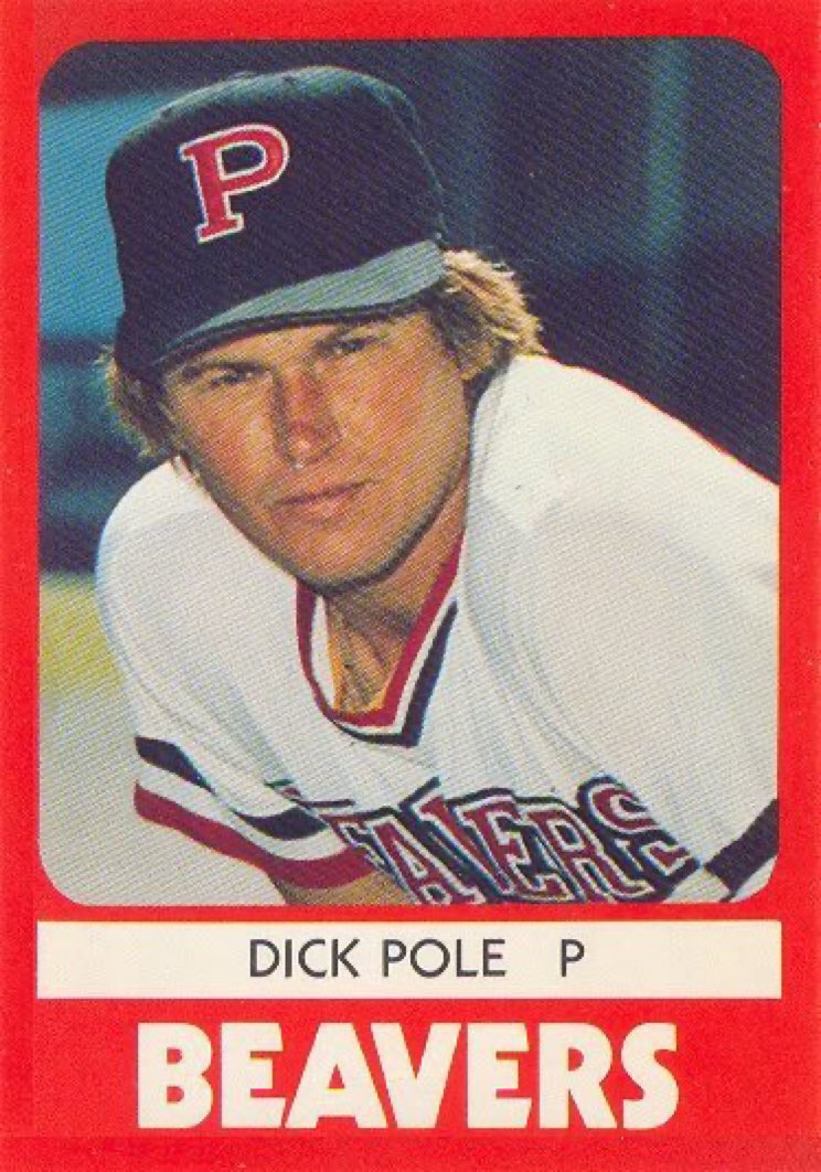 Super70sSports's tweet photo. On the days Dick Pole pitched for the Beavers, no one under the age of 18 was allowed in the ballpark. https://t.co/EXpsAfdznb