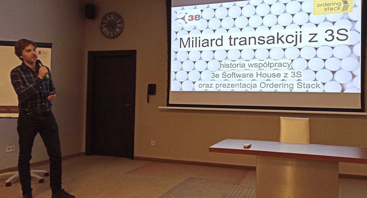 3esoftwarehouse's tweet photo. The "Inspirations" conference of our partner - the Grupa 3S company and the presentation of Łukasz Kolczyński "A billion transactions with 3S - the history of cooperation between 3e Software House with 3S, and the presentation of Ordering Stack". Thank you!
@orderingstack https://t.co/tH9ST7eyOa