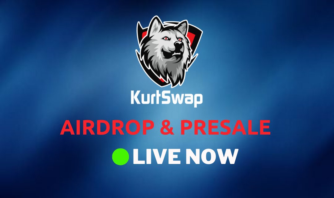 KurtSwap's tweet photo. @babyswap_bsc @CoinMarketCap @BinanceChain Get ready for the most awaited pre-sale, none other than KurtSwap.

Pre sale price: 1 KSWAP = 1$
Listing Price: 1 KSWAP = 5$
Pre sale Link:
https://t.co/pLWpttXfRR
Telegram:

https://t.co/G9ZW5R9lcP

#Kurtswap #Kswap https://t.co/wy7P6MVr57