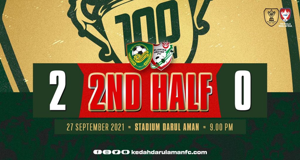 kda_fc's tweet photo. 46β Kembali dengan lebih bertenaga! AYUH!!
KDA FC 2-0 KELANTAN UTD FC
#KDAFC
#DemiHijauKuning
#PulunKedahPulun
#KDAKLU https://t.co/JMCtO1VKfp