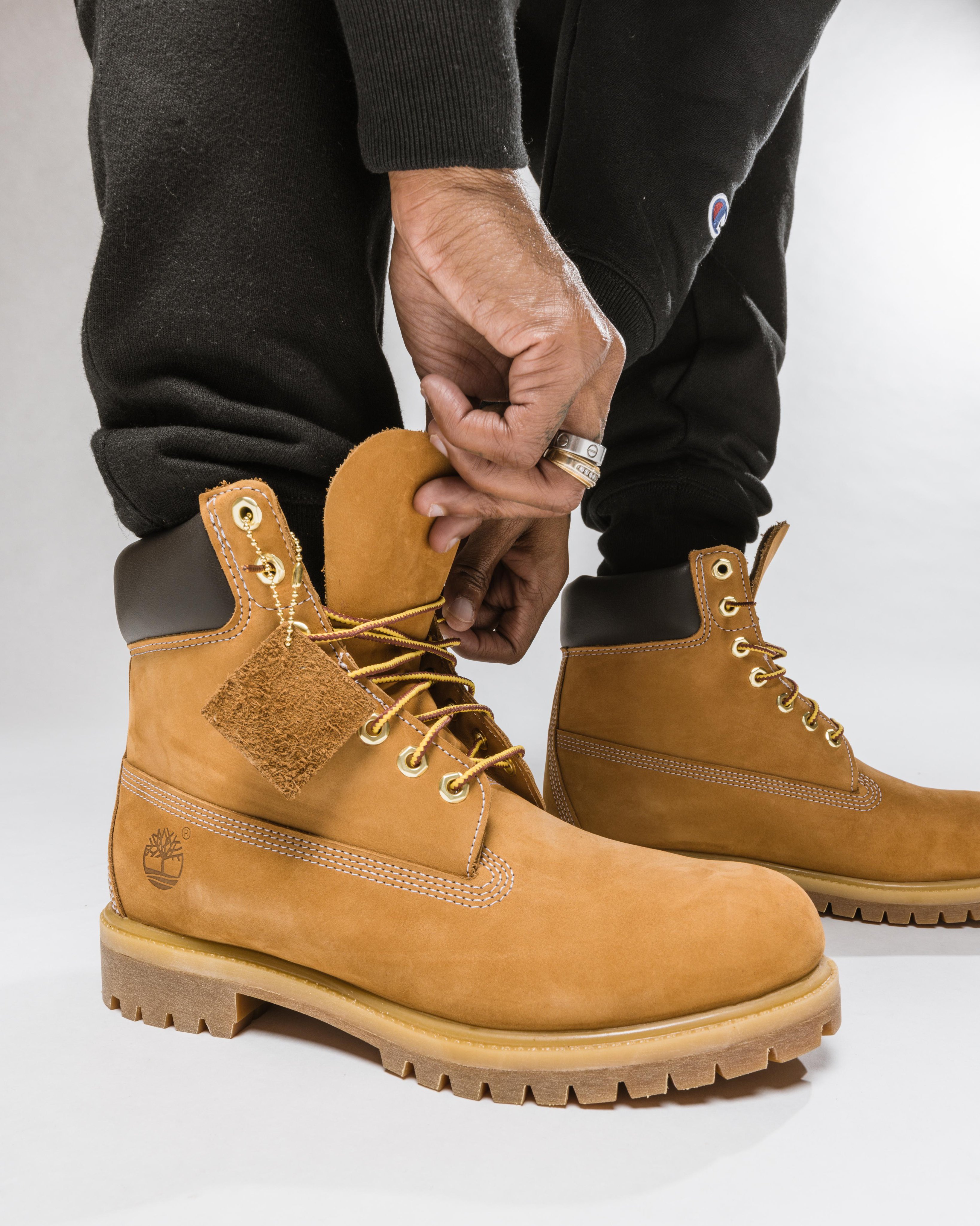 Triple black timberlands online