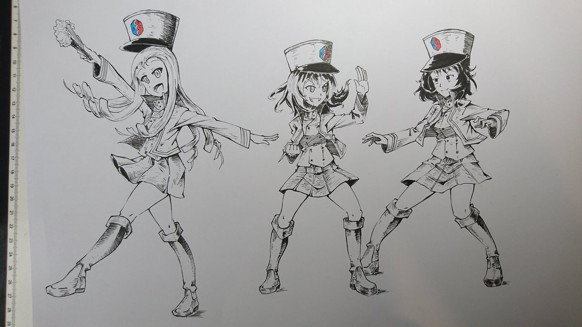 NeauAlexandre1's tweet photo. Fanart de l'équipe BC freedom dans girls und panzer ! Oui cette équipe a une "LÉGÈRE" inspiration française xD
#drawing #fanart #draw #anime #manga #girlsundpanzer #dessin #bcfreedom https://t.co/GqfaarVqhq