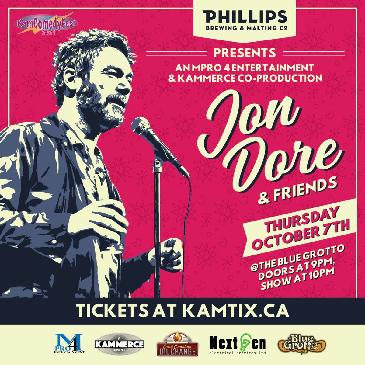 KamloopsNightOut (@kamnightout) on Twitter photo #Kamloops
<a href="/TVsJonDore/">Jon Dore</a> Thursday Oct 7th @BlueGrottoMusic
with FRIENDS like <a href="/CaseyCorbin/">Casey Corbin</a>
kamtix.ca 19+ show
<a href="/983cifm/">98.3 CIFM</a> <a href="/kamloopsb100/">B100</a> <a href="/phillipsbeer/">Phillips Beer</a> #Kamloops
<a href="/TVsJonDore/">Jon Dore</a> Thursday Oct 7th @BlueGrottoMusic
with FRIENDS like <a href="/CaseyCorbin/">Casey Corbin</a>
kamtix.ca 19+ show
<a href="/983cifm/">98.3 CIFM</a> <a href="/kamloopsb100/">B100</a> <a href="/phillipsbeer/">Phillips Beer</a>