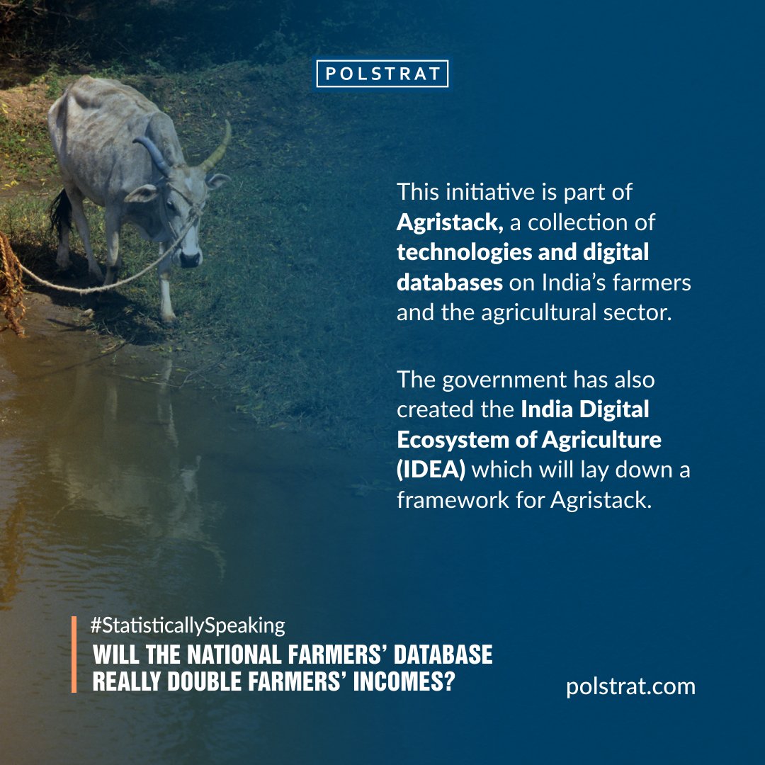 teampolstrat's tweet image. #StatisticallySpeaking: The creation of a National Farmers’ Database containing the records of over 5.5 crore farmers, is expected to open the #agriculture sector up to productivity improvements. 

#FarmersDatabase #India #Farmers #AgricultureNews #kisan #agribusiness 

1/2