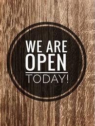 We will be open again on Mondays starting today, (Monday 9/27)
We would like to thank all of our loyal customers as we are still facing staffing shortages. We are diligently trying to reopen 7 days a week. We will be closed Tuesdays for the time being, starting 9/28.