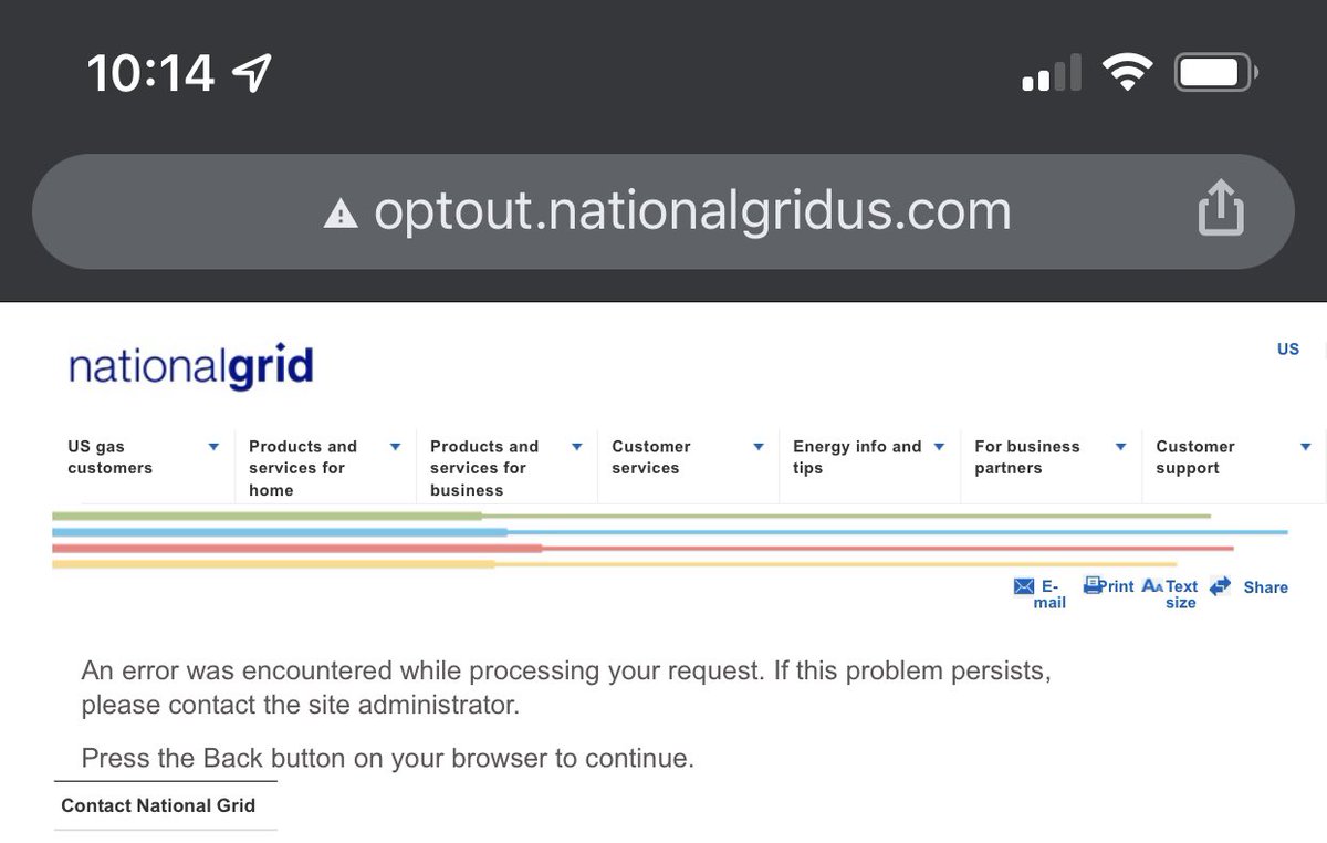 NEMX19's tweet photo. @nationalgridus please fix your “opt out” page. https://t.co/lWAnCqEJEK