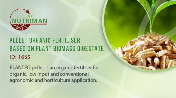 This #organic  #fertiliser is an environmentally safe innovative product, 100% based on plant feedstock and processed in a modern agricultural biogas plant. Learn more: nutriman.net/farmer-platfor…

<a href="/ZLTO/">ZLTO</a> <a href="/ILVOvlaanderen/">ILVO</a> @pcsierteelt <a href="/agroinnova/">Agroinnova</a> <a href="/iung_pib/">Instytut Uprawy Nawożenia i Gleboznawstwa - PIB</a> <a href="/DAM_Aguas/">Depuración de Aguas del Mediterráneo</a>
 #biomass #Farming