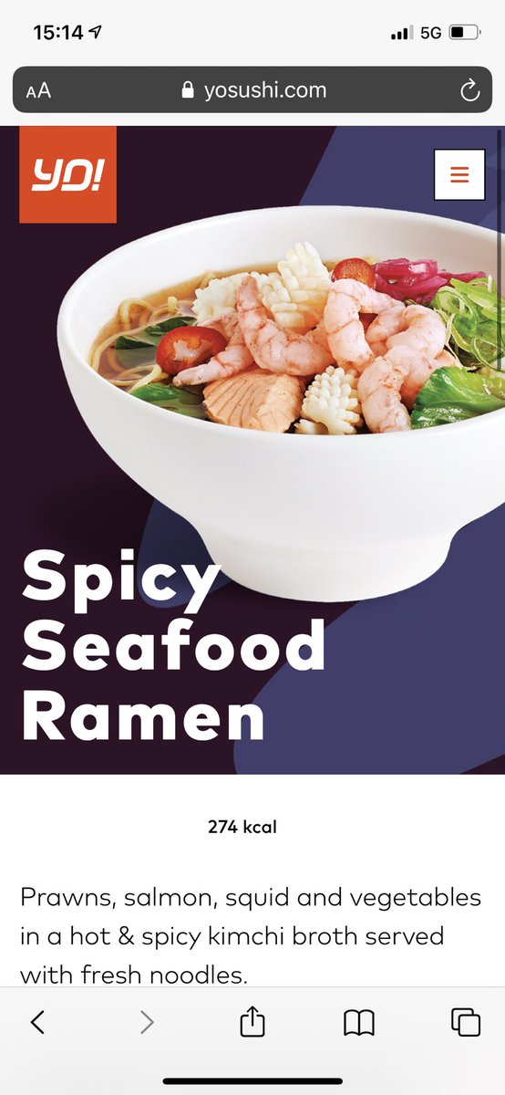 roberta15's tweet photo. Insta vs Reality @YOSushi - not one piece of seafood in my ‘seafood ramen’ and two pieces of veg at best 🤔 https://t.co/21OUvhyzuZ