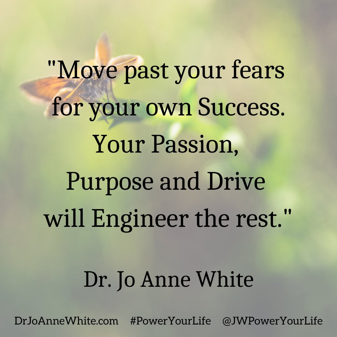 JWPowerYourLife's tweet photo. βYour drive and passion steer you into creative action while keeping your pupose alive so you can succeszssfully thrive. Have a purposeful day.β Dr. Jo Anne White
#poweryourlife #transformation #innovation #drive #creativeaction #passion #purpose https://t.co/4nEZbCiwyF