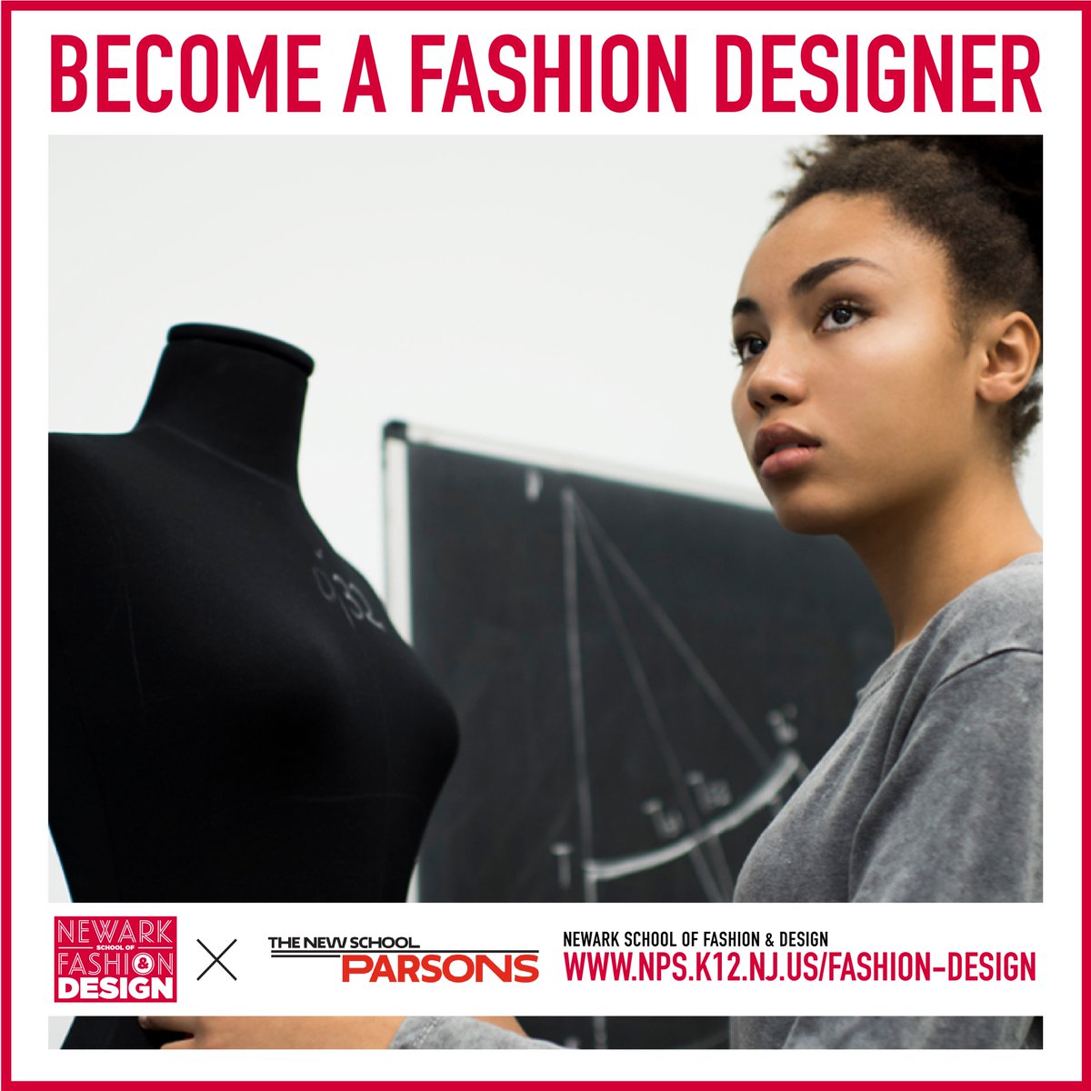 nps_nsfd's tweet photo. Become a Fashion Designer and influence the world of fashion at the Newark School of Fashion &amp; Design Powered by Parsons School of Design. 📌

Register for one of our Open House dates and click the link below for more information:

https://t.co/09cskOnOCe 

#NewarkPublicSchools https://t.co/6znKE723DN
